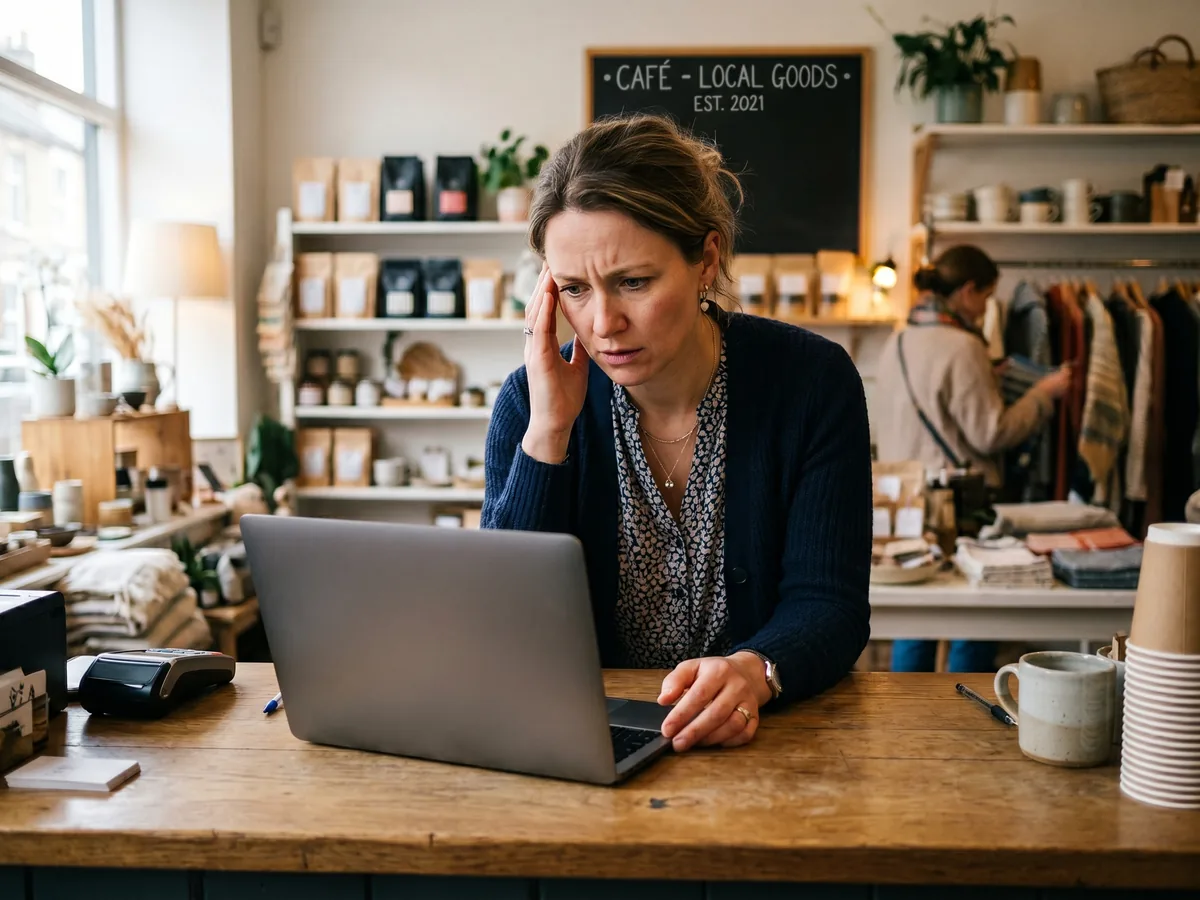 Propriétaire d'entreprise inquiète face à la suspension de sa fiche Google